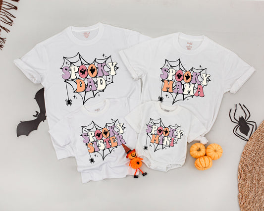 Retro Spooky Family Shirts: Funny Halloween Costume & Matching Outfits