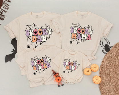 Retro Spooky Family Shirts: Funny Halloween Costume & Matching Outfits