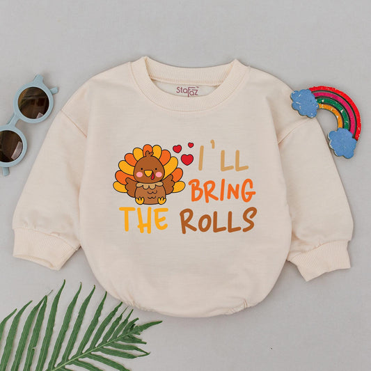 Thanksgiving Baby Romper: First Holiday Outfit, Fall Baby Gift
