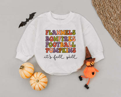 Groovy Thanksgiving Baby Romper: Cute Fall & 1st Birthday Outfit  
