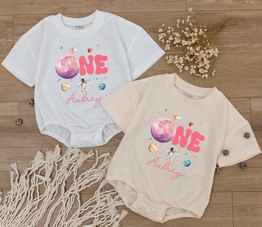 Galactic 1st Birthday Custom Bodysuit - Personalized Baby Tee