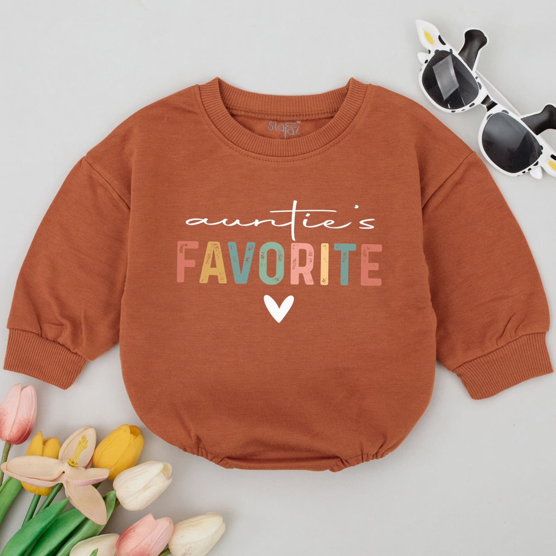 Custom Aunt Sweatshirt Set: Niece & Nephew Matching Crewnecks