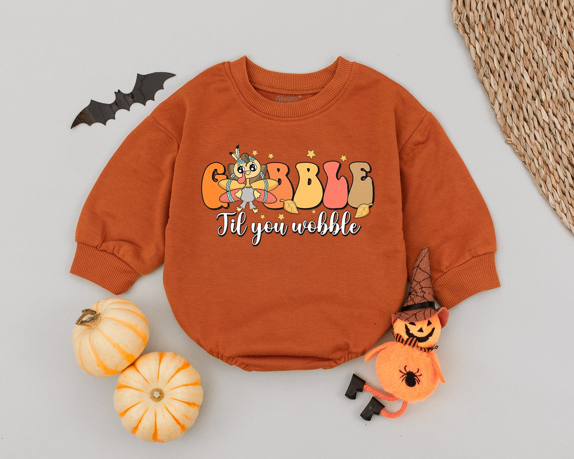 Cute Turkey Romper - Baby’s First Thanksgiving Outfit, Fall Clothes