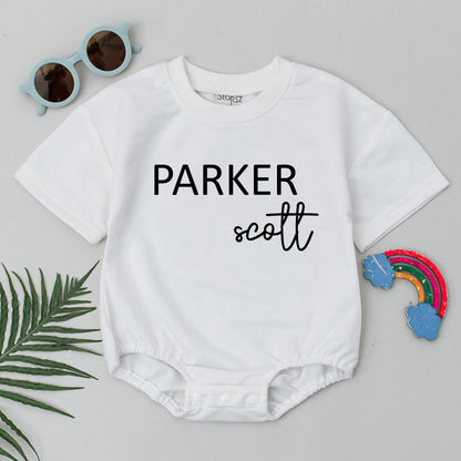 Custom Baby Romper: Personalized Name Bodysuit for Newborns