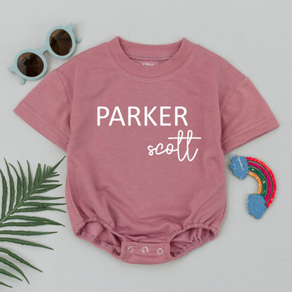 Custom Baby Romper: Personalized Name Bodysuit for Newborns