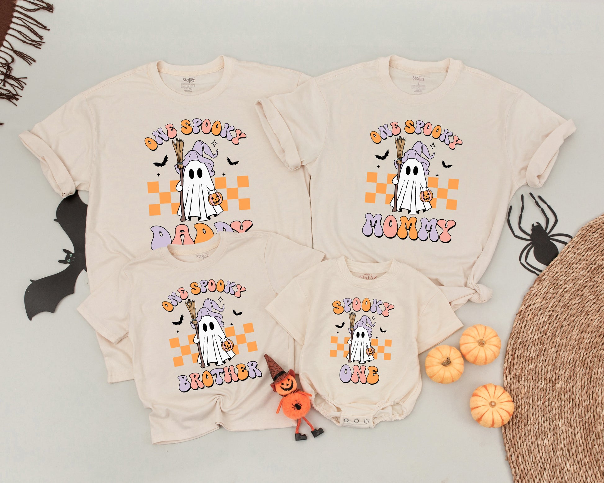 Spooky First Birthday Family Tees - Halloween Matching Outfits