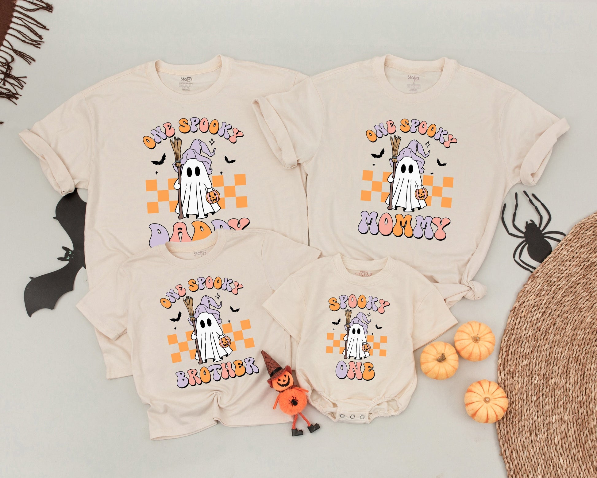 Spooky First Birthday Family Tees - Halloween Matching Outfits