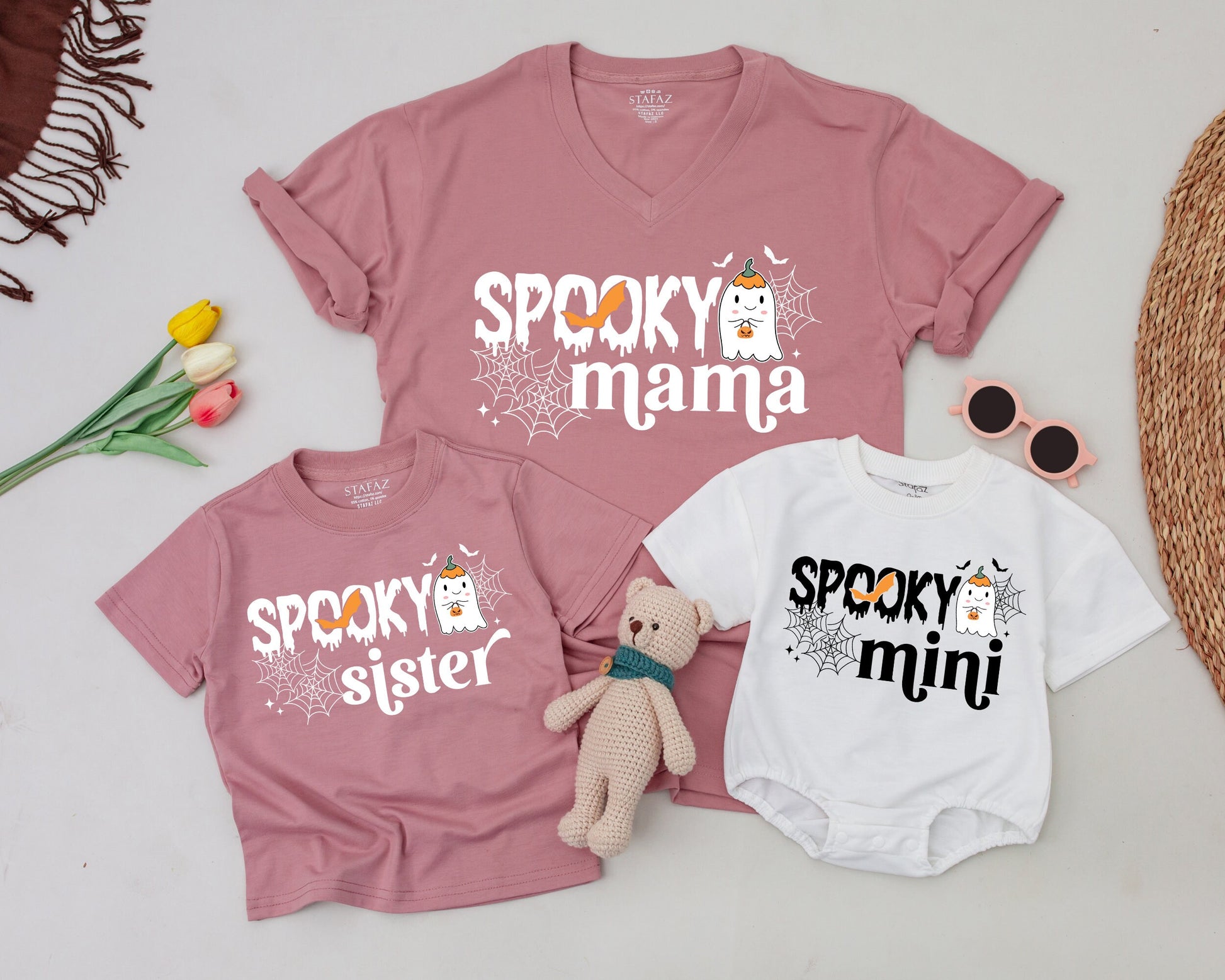 Spooky 1st Birthday Matching Shirt Set, Halloween Mommy & Me Outfit