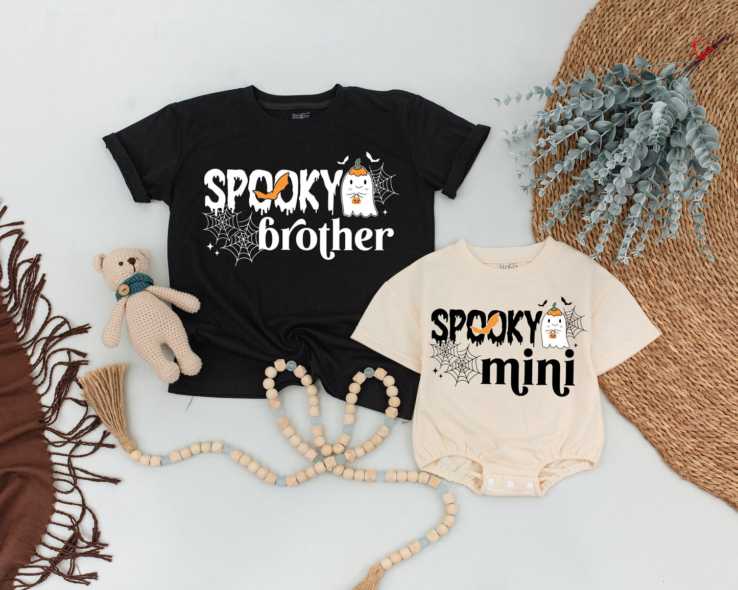 Spooky 1st Birthday Matching Shirt Set, Halloween Mommy & Me Outfit