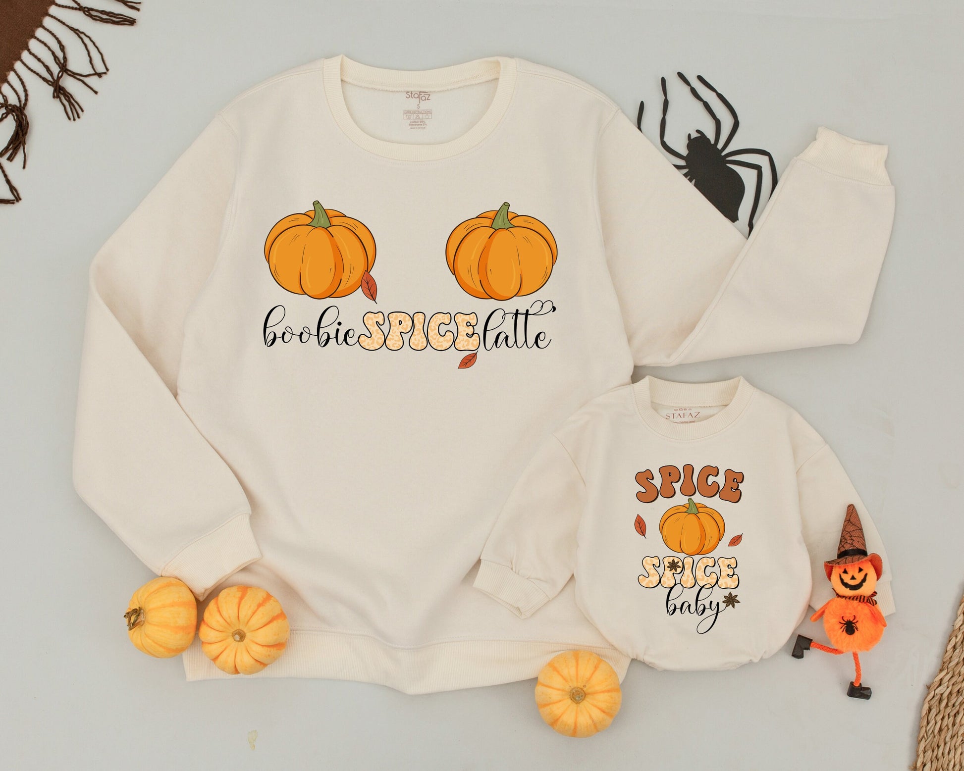 Pumpkin Mama and Mini Sweaters: Cute Halloween & Fall Outfits