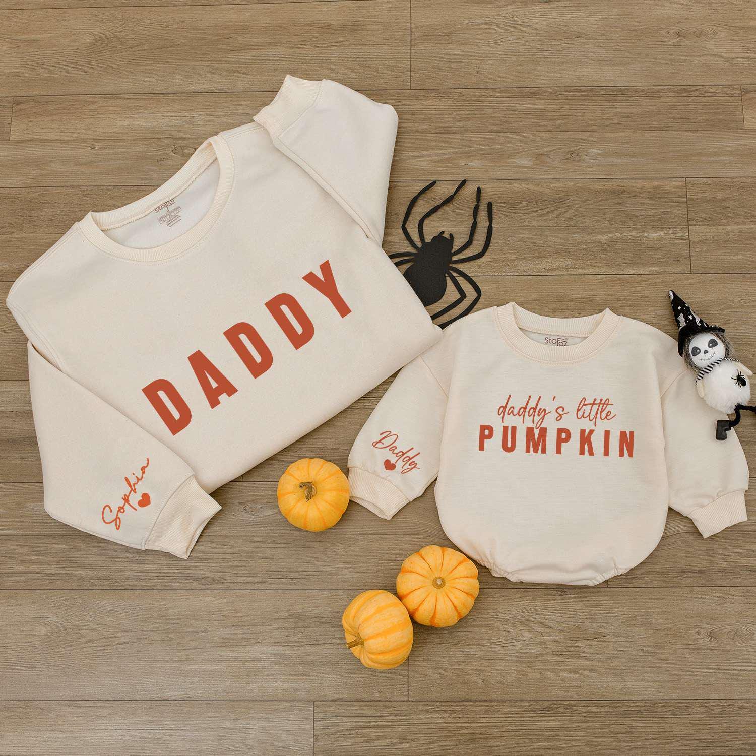 Pumpkin Baby Romper & Family Halloween Outfit—Personalized  