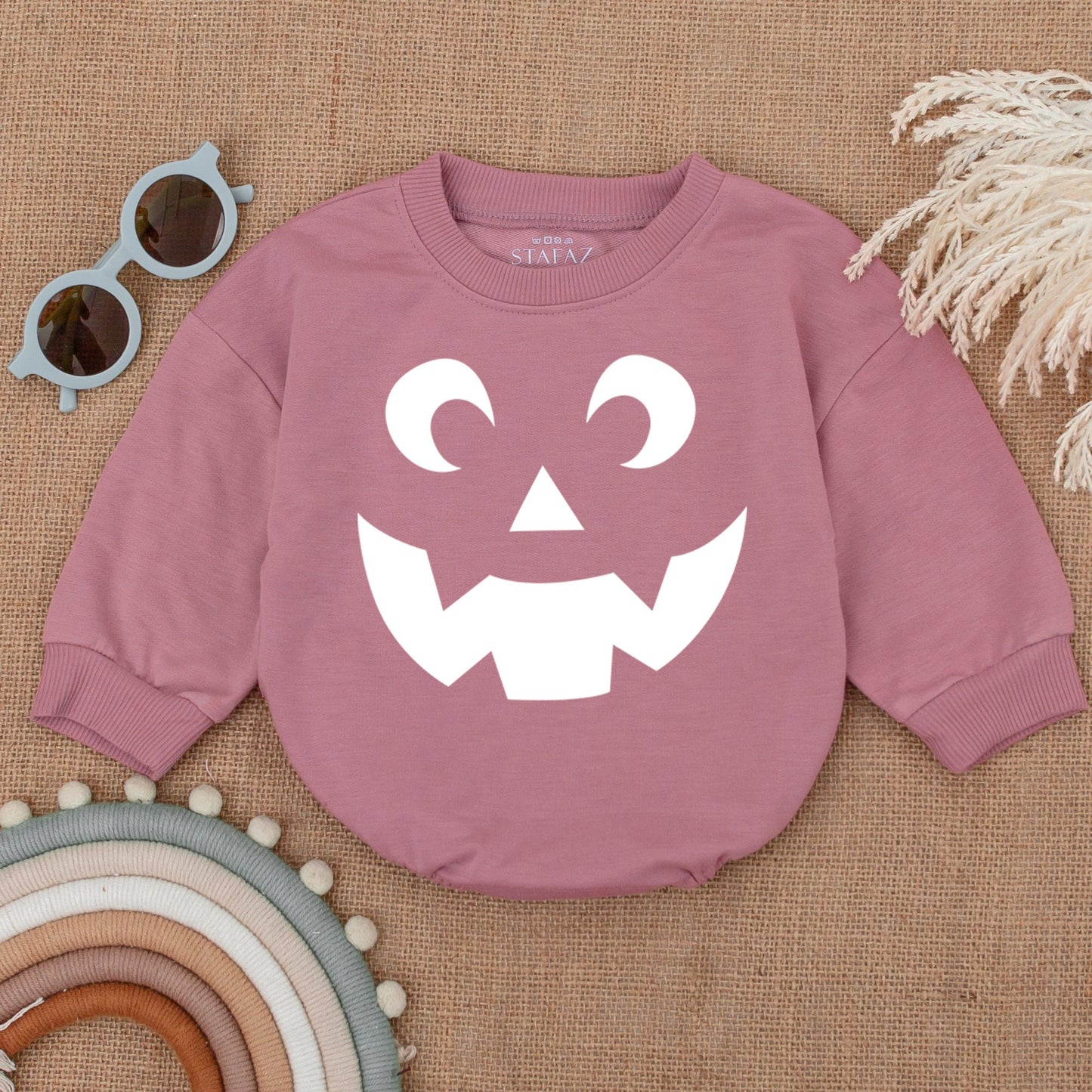 Newborn Pumpkin Romper | Baby Halloween Costume & Shower Gift