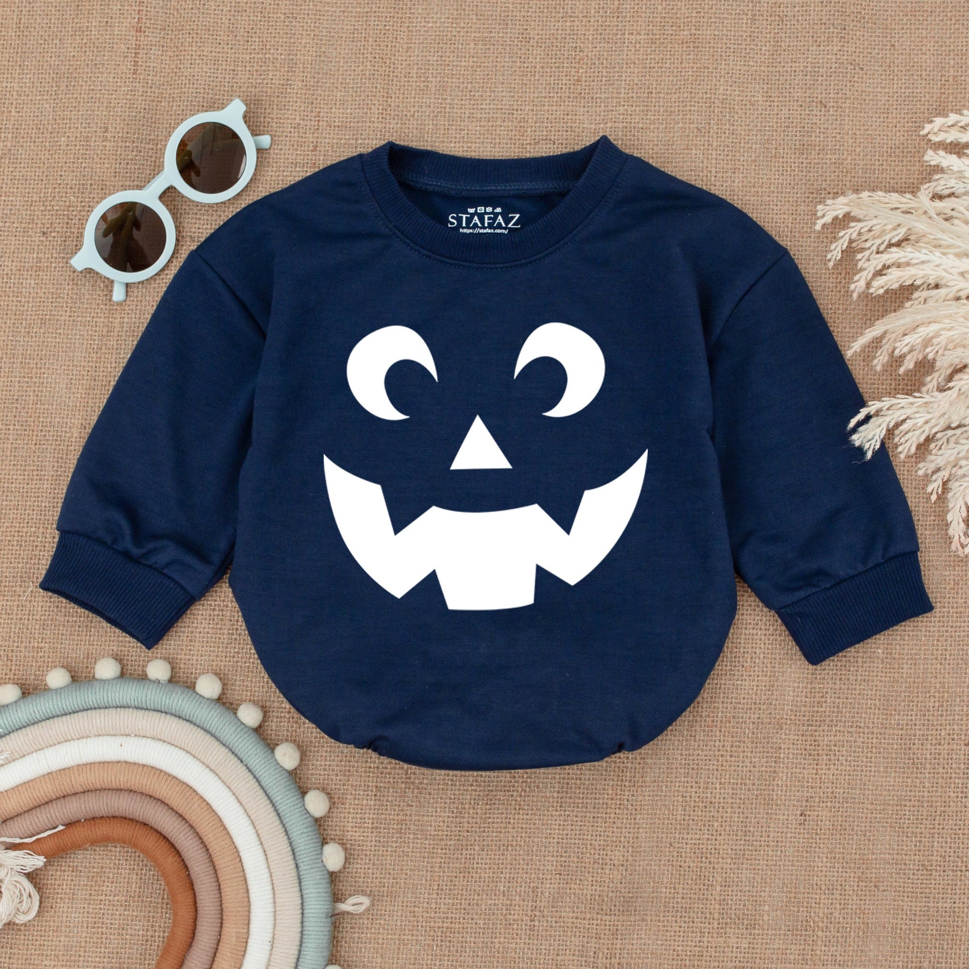 Newborn Pumpkin Romper | Baby Halloween Costume & Shower Gift