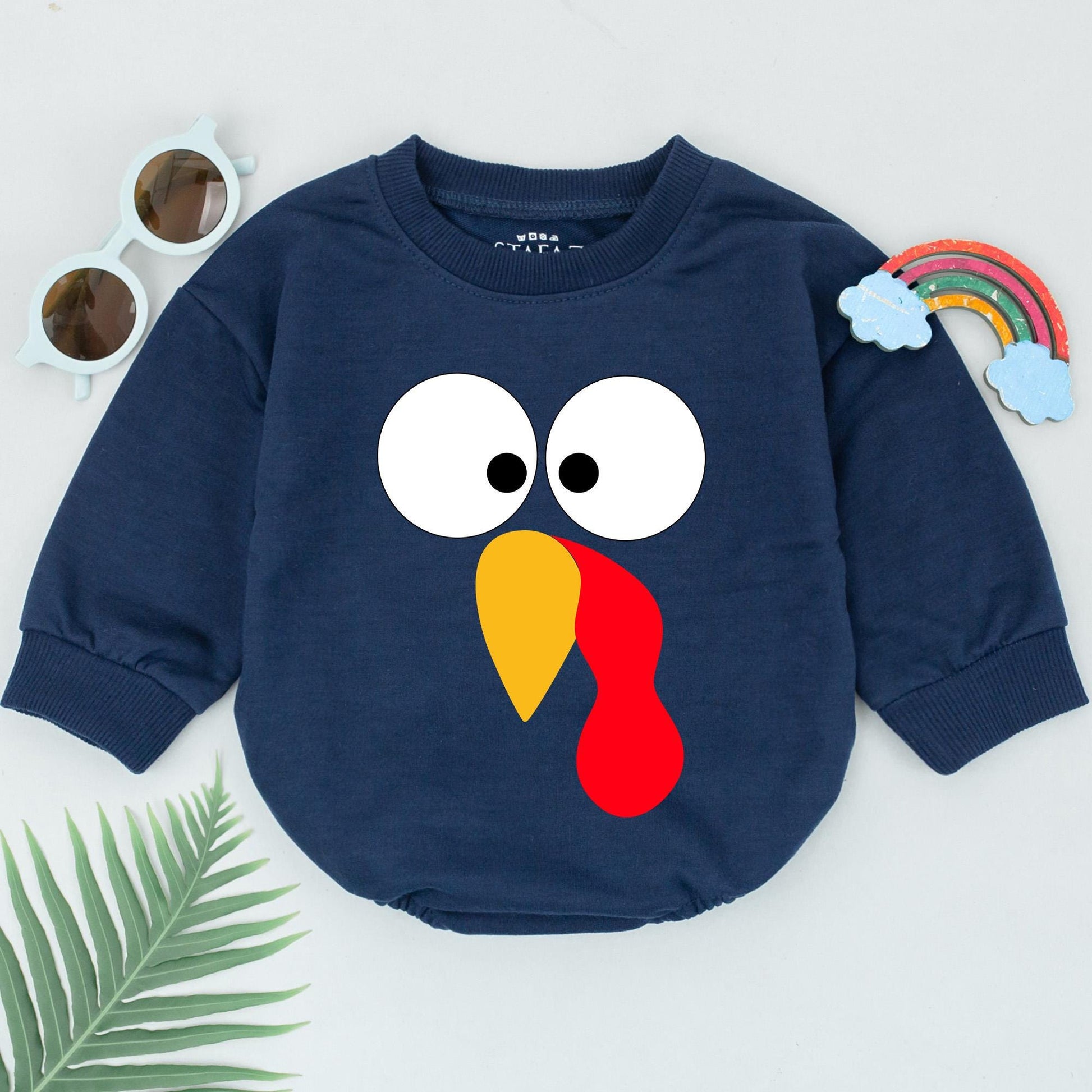 First Thanksgiving Romper: Baby Turkey Outfit & Fall Announcement