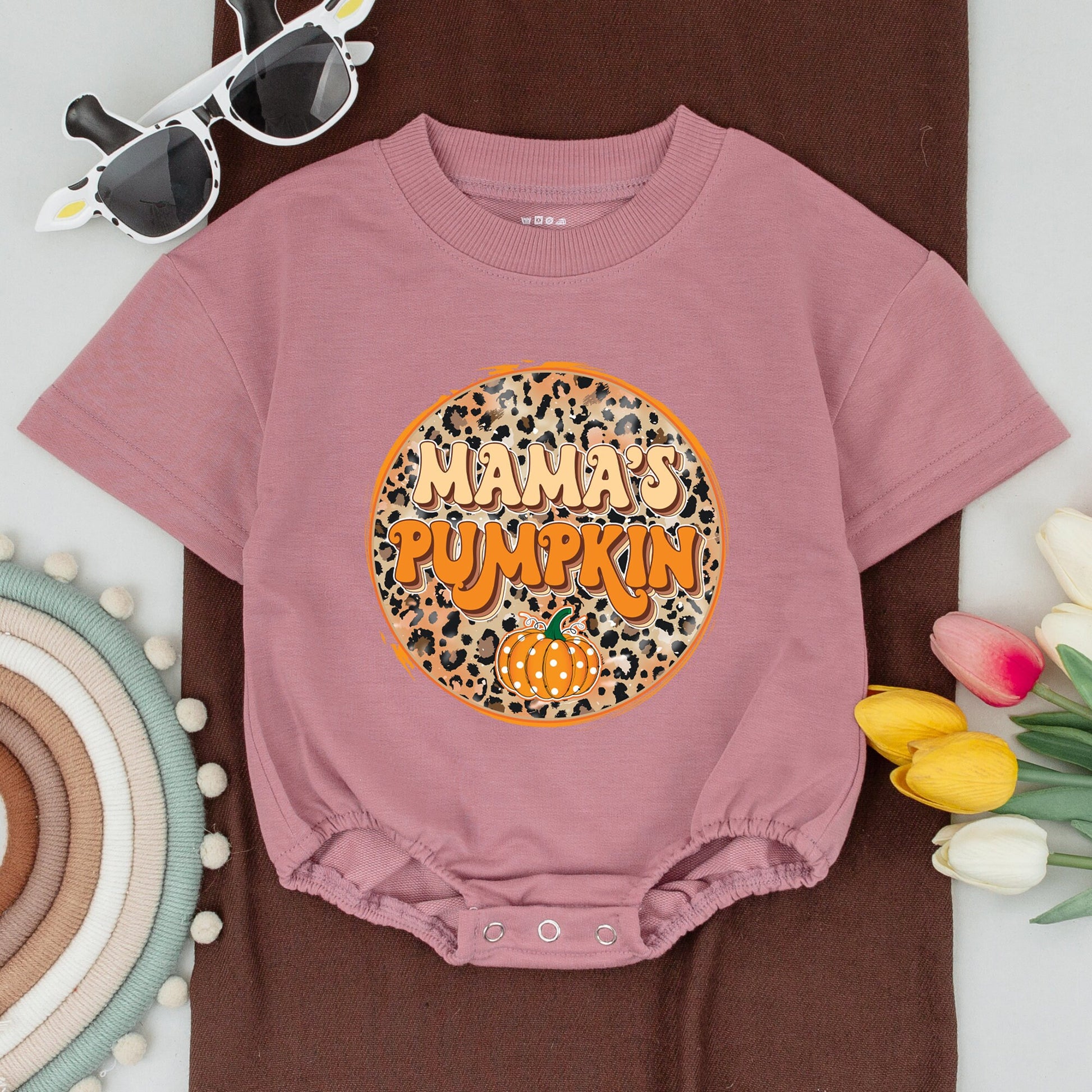 Matching Family Fall Shirts, Pumpkin Outfits, Mama & Mini Retro Style