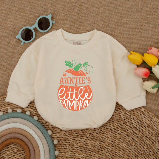 Pumpkin Baby Romper: Fall Bodysuit for Thanksgiving & Halloween