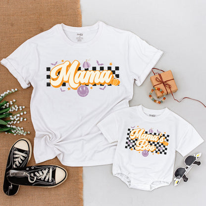 Matching Mommy & Me Halloween Outfits: Retro Shirts & Baby Bodysuits
