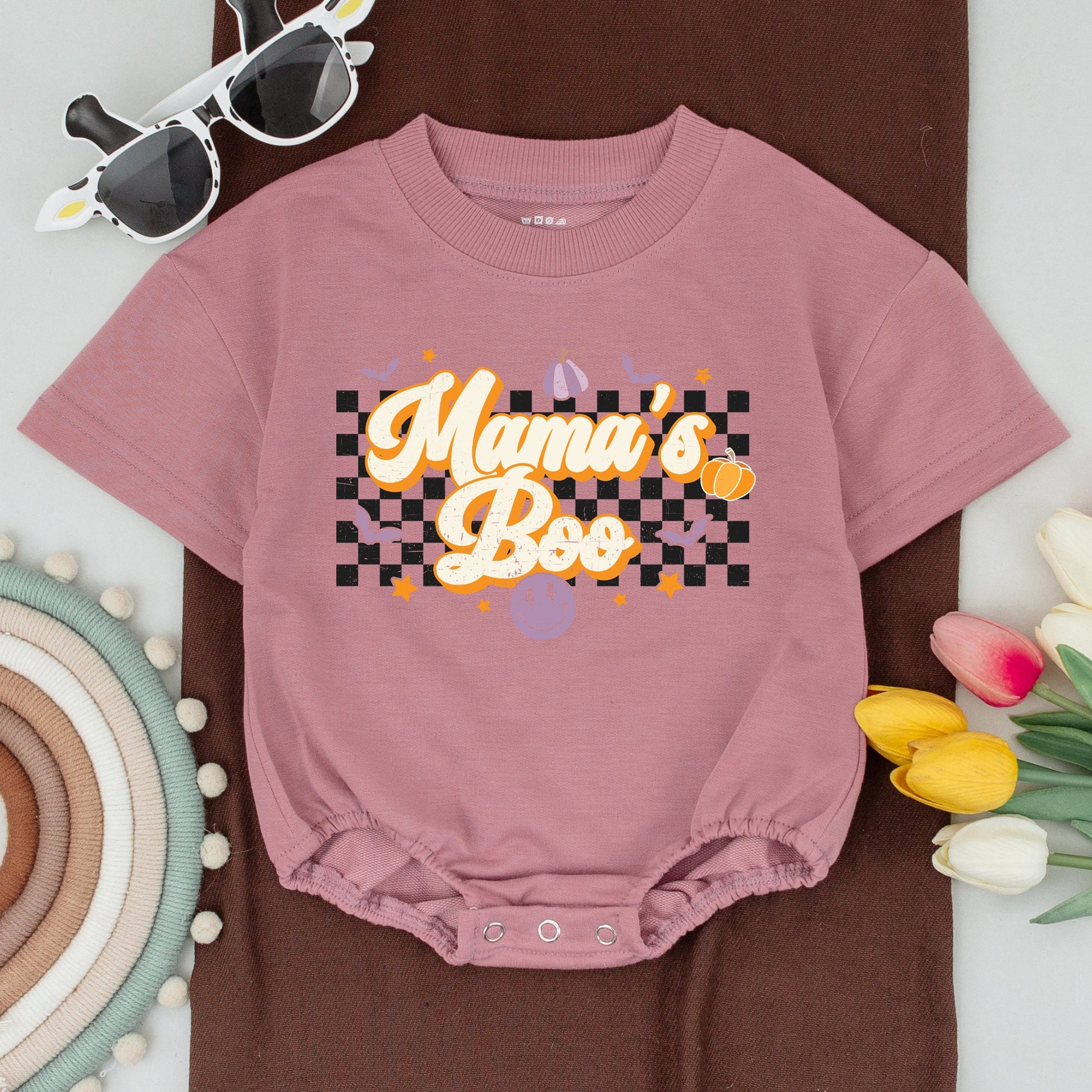 Matching Mommy & Me Halloween Outfits: Retro Shirts & Baby Bodysuits