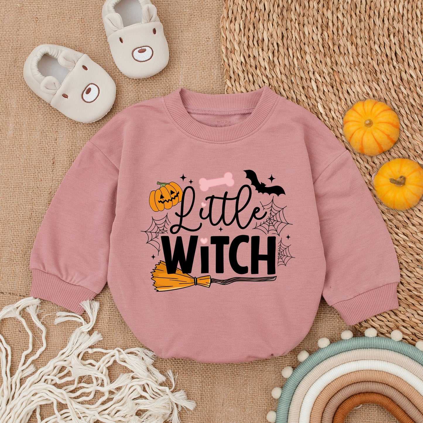 Adorable Retro Halloween Romper - Perfect First Halloween Outfit