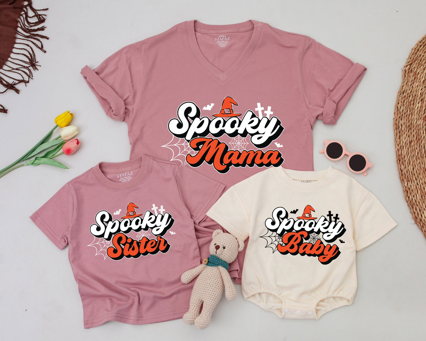 Matching Family Halloween Shirts, Retro Funny Costume, Mommy & Me Outfits