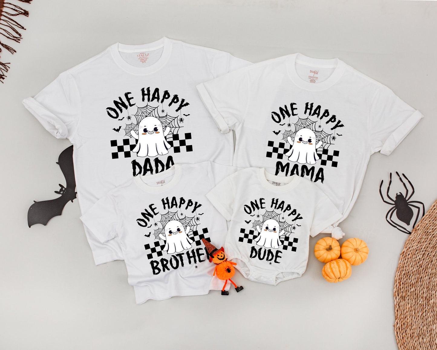 Matching Spooky Halloween Family Shirts: Retro Mommy and Me Outfits