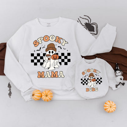 Retro Spooky Family Sweaters: Halloween Matching Outfits Gift