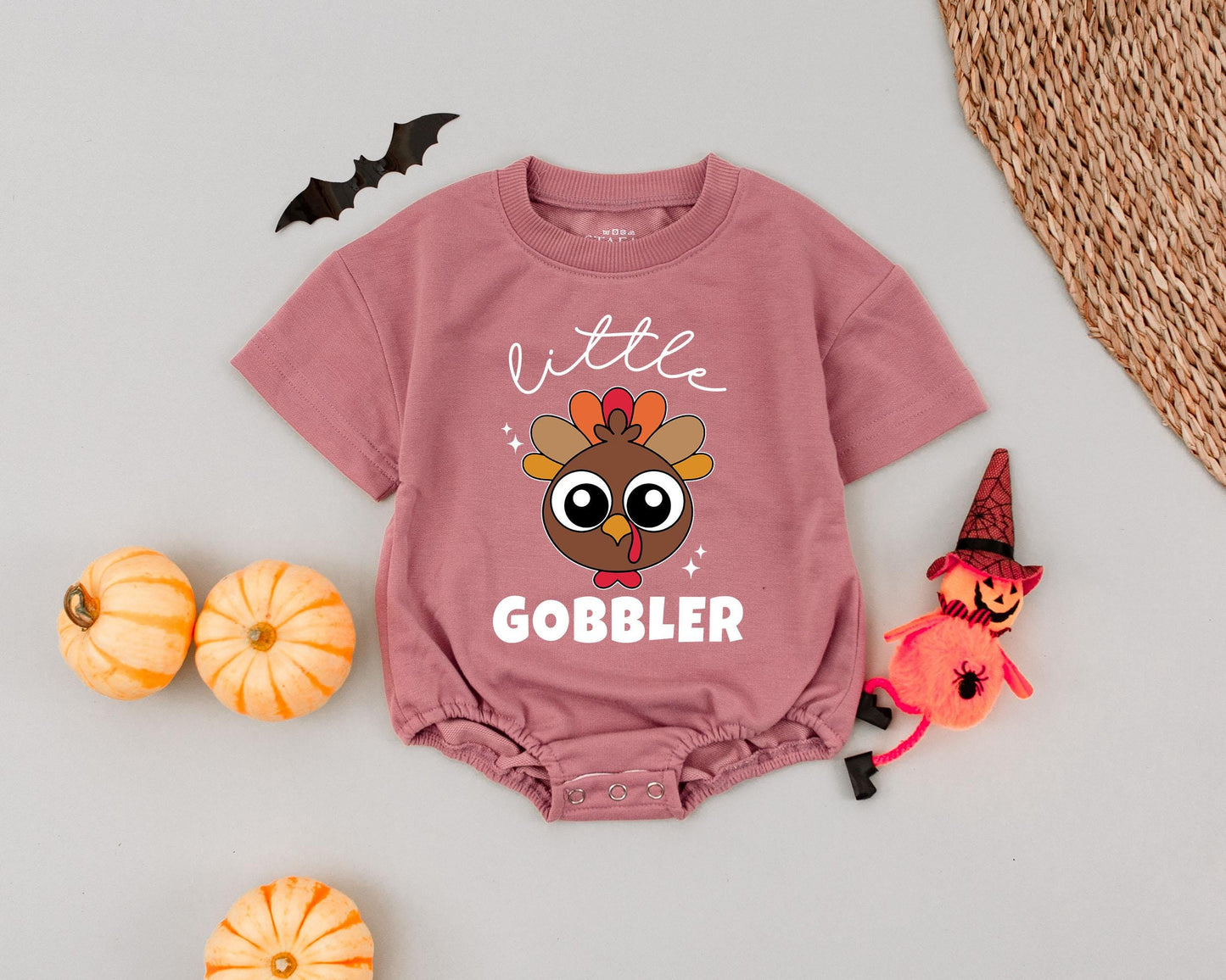 First Thanksgiving Bubble Romper – Baby Gobbler Outfit Gift