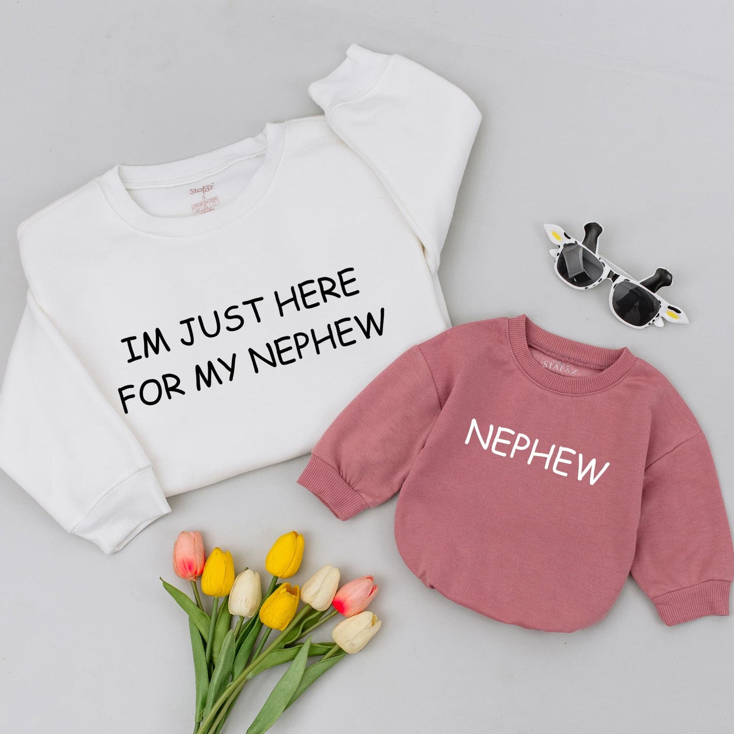 Aunt and Nephew Matching Shirts: Custom Gift for New Aunts