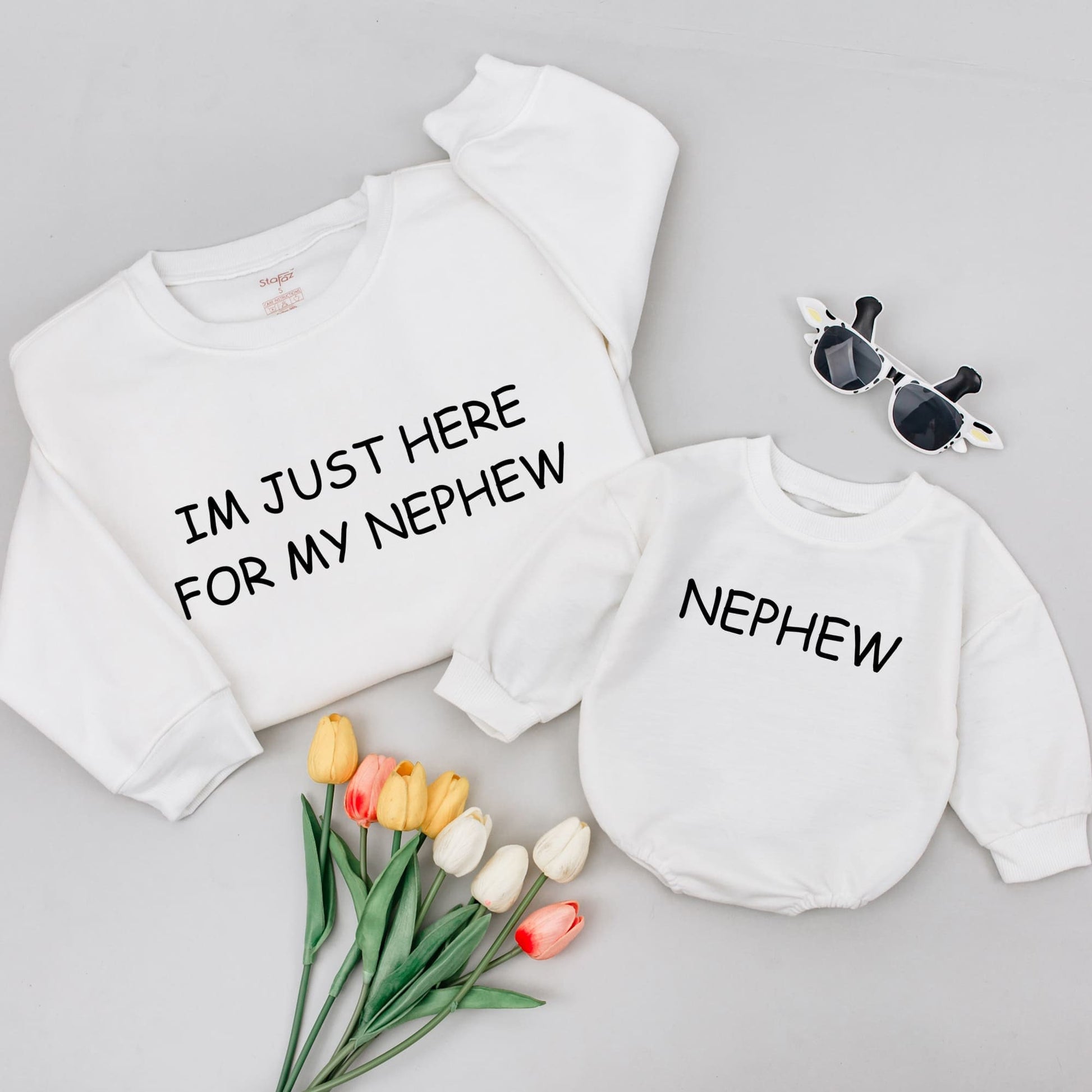 Aunt and Nephew Matching Shirts: Custom Gift for New Aunts