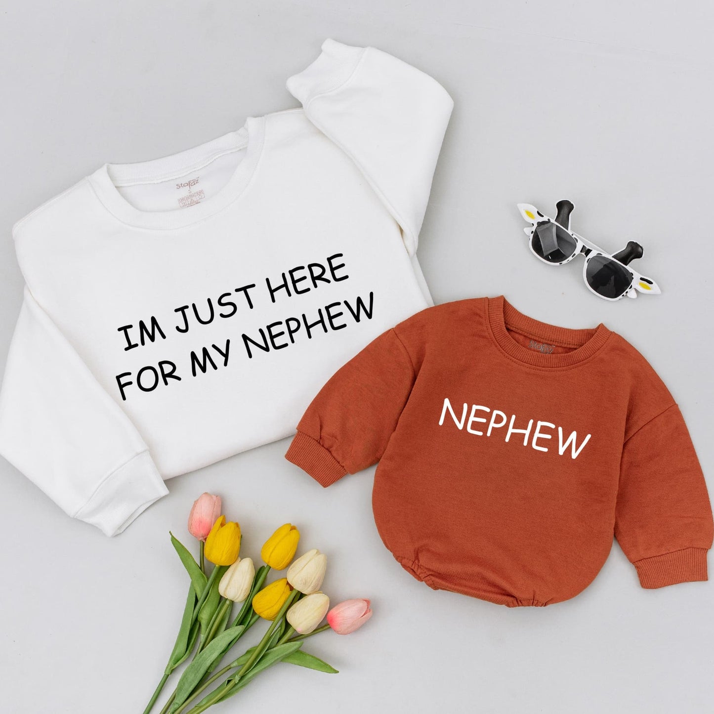 Aunt and Nephew Matching Shirts: Custom Gift for New Aunts