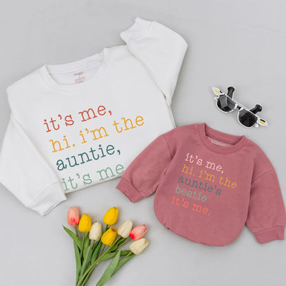 Auntie and Me Custom Matching Shirts - Perfect New Aunt Gift Set