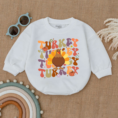 Thanksgiving Pumpkin Bubble Romper for Babies – Perfect Fall Outfit