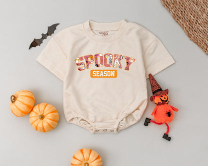 Retro Halloween Romper, My First Halloween Outfit for Babies