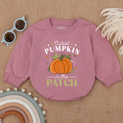 Adorable Pumpkin Bubble Romper - Perfect Fall Thanksgiving Baby Outfit  