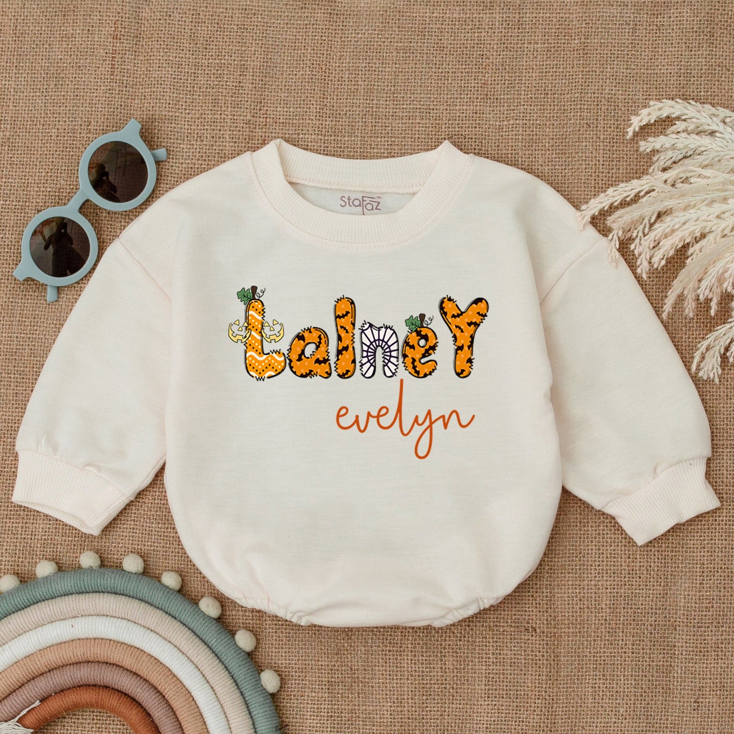 Pumpkin Baby Bodysuit, Gender Neutral Romper, Baby Shower Gift