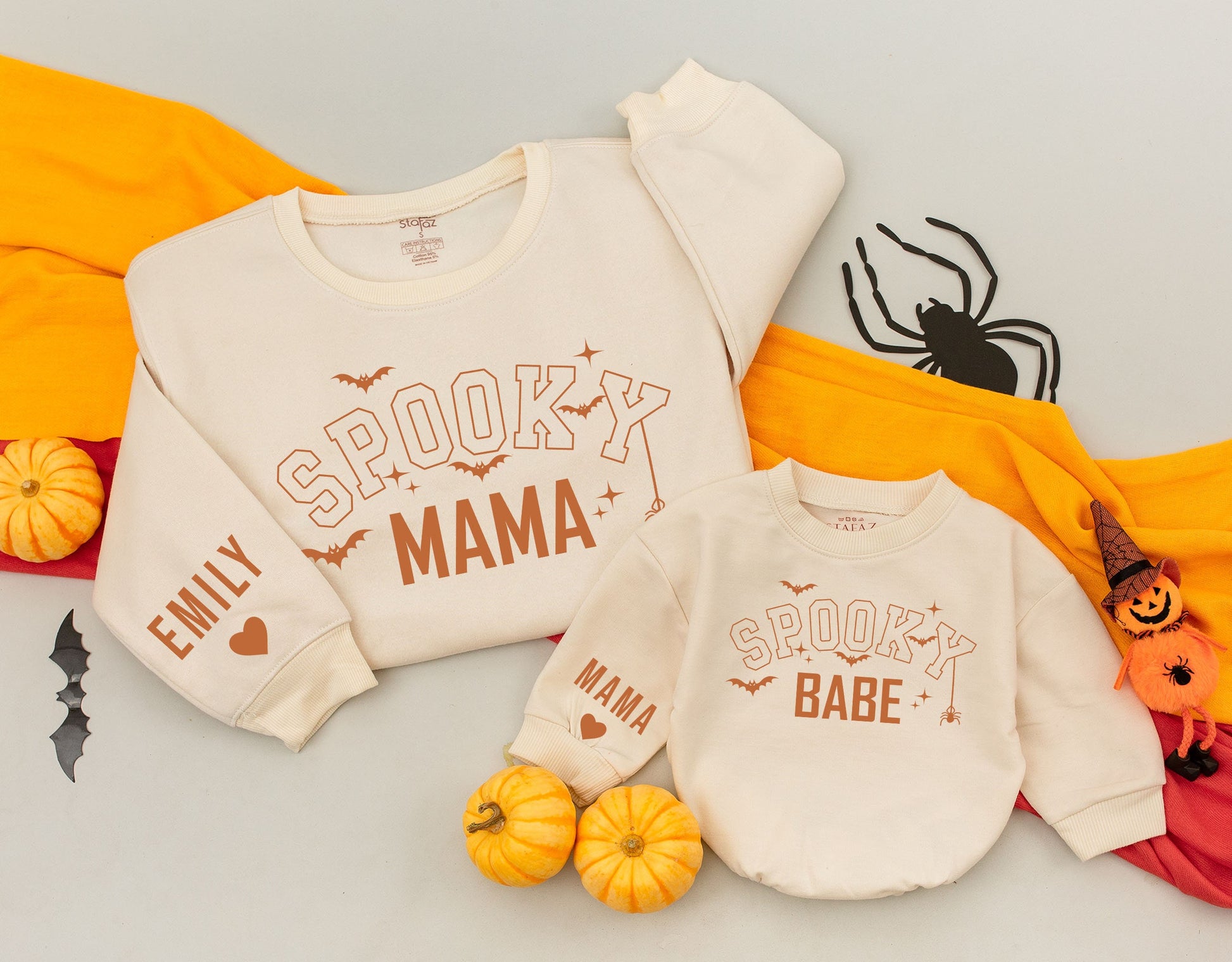 Matching Retro Halloween Outfits for Moms and Babies, Fall Styles