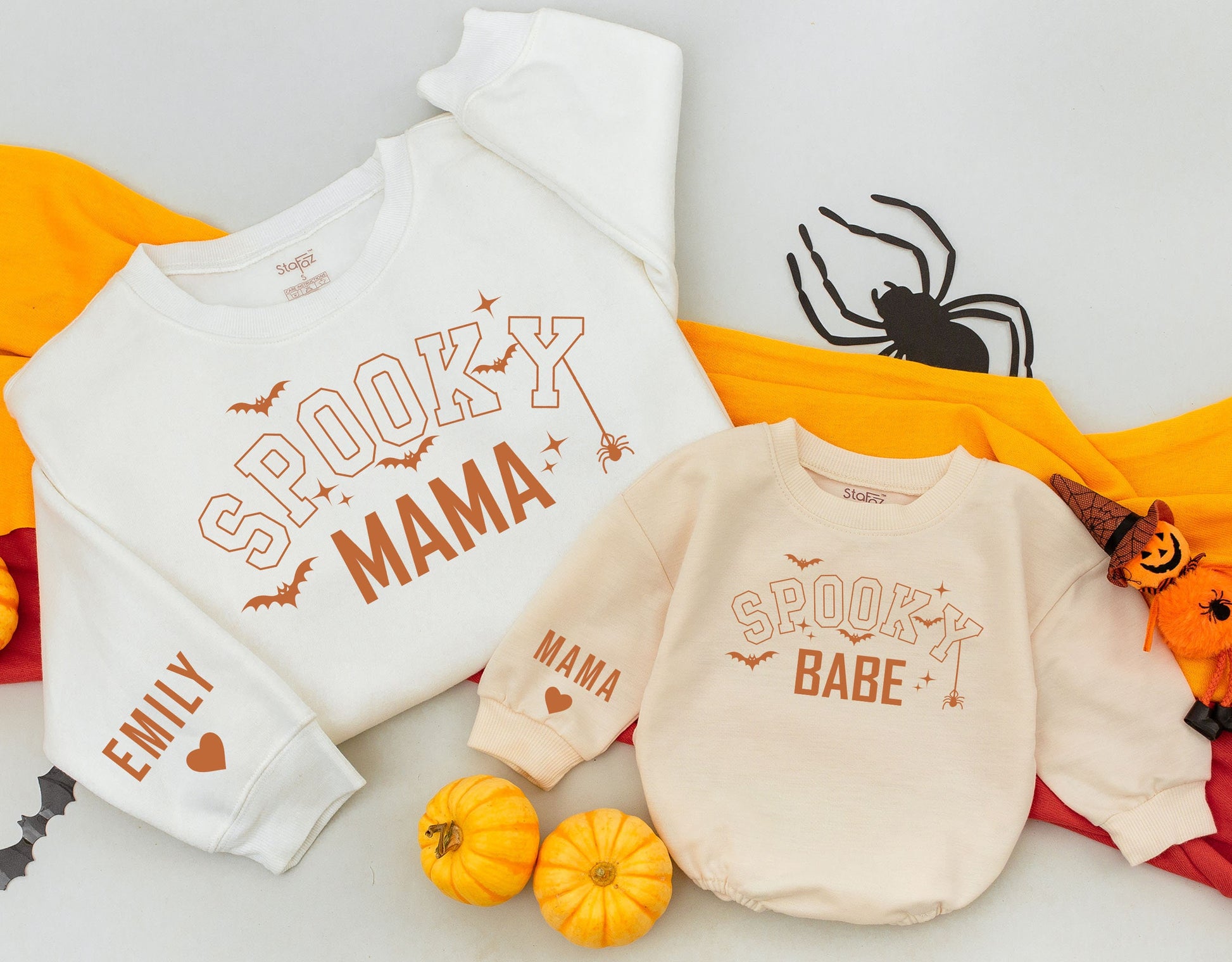 Matching Retro Halloween Outfits for Moms and Babies, Fall Styles