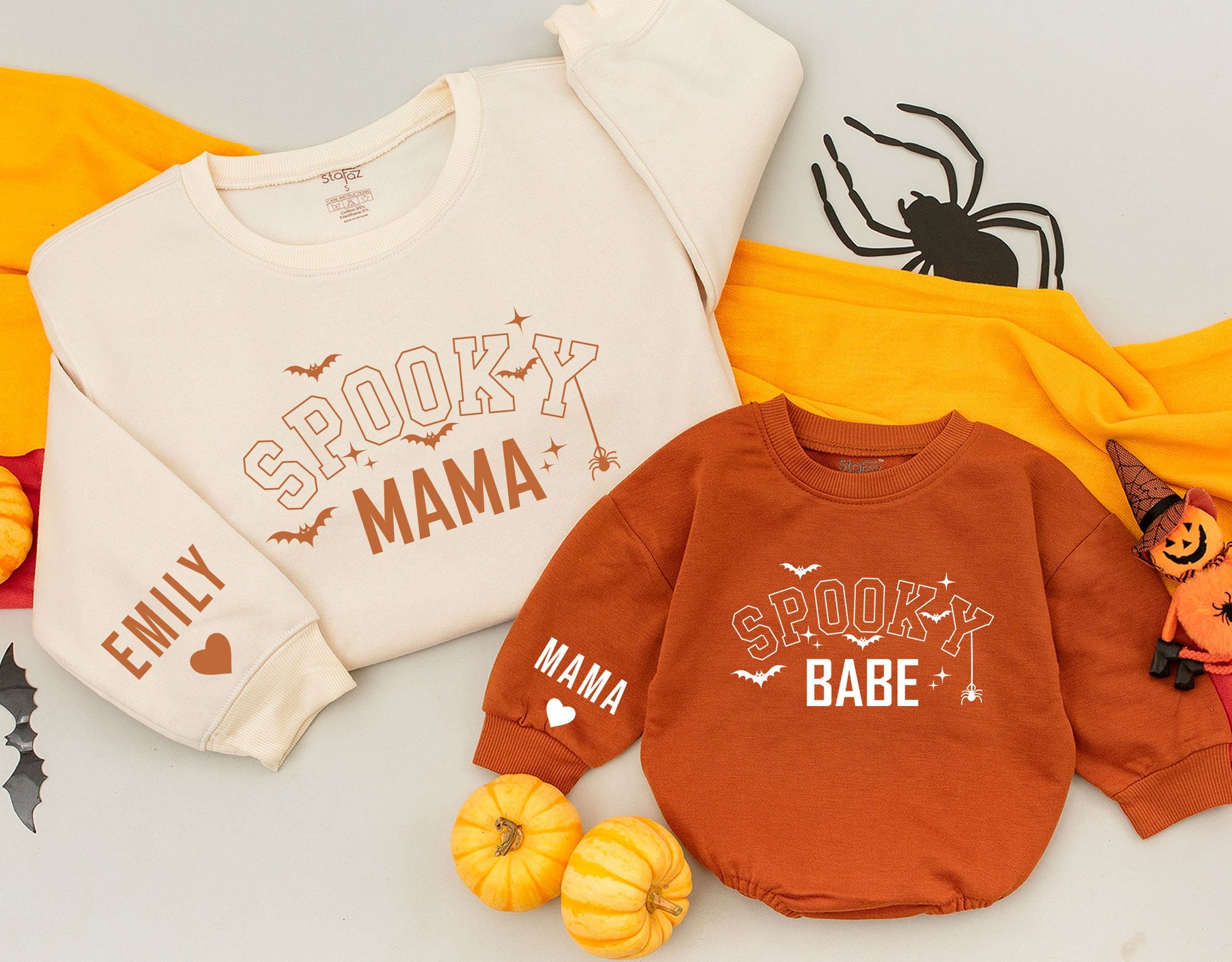 Matching Retro Halloween Outfits for Moms and Babies, Fall Styles