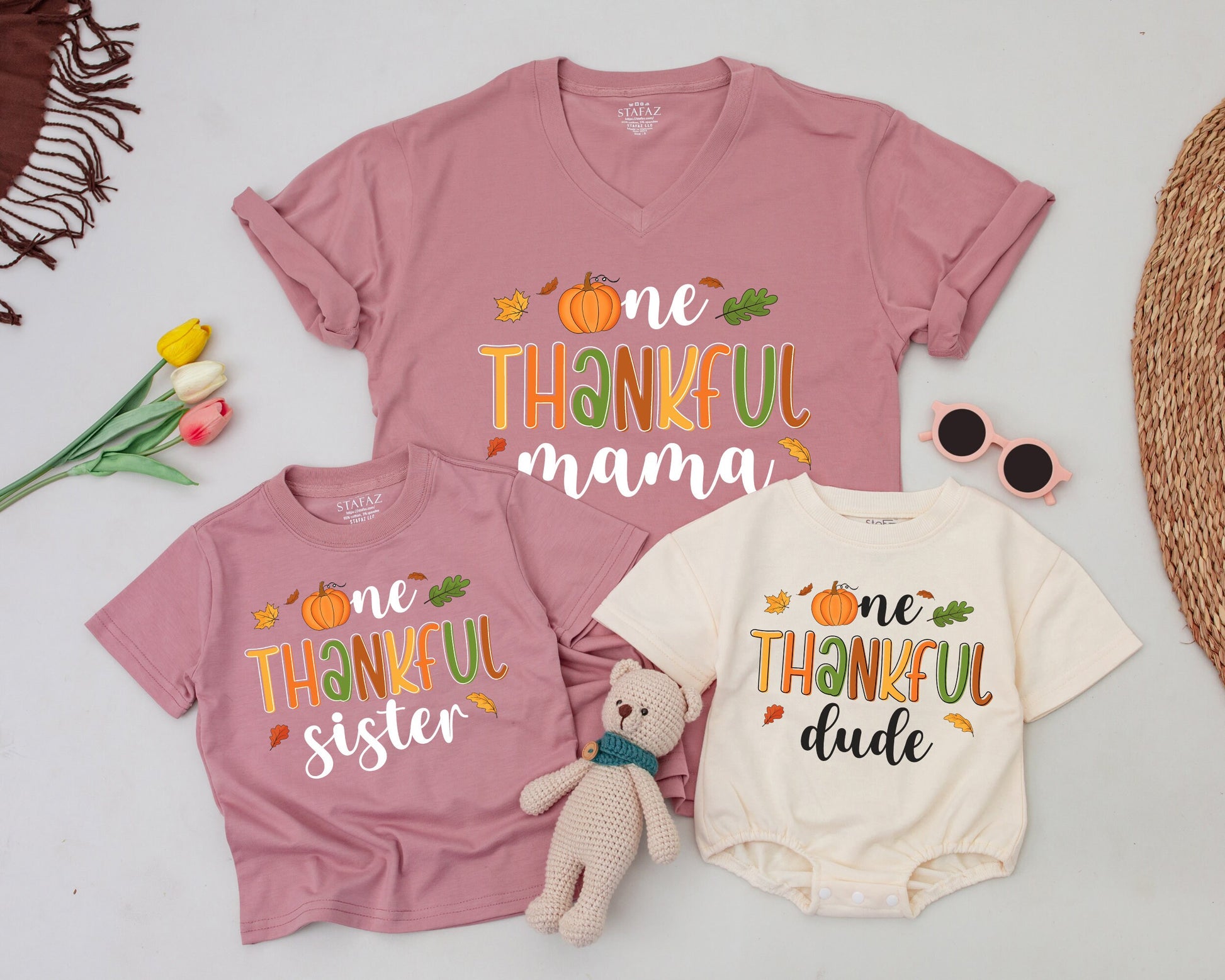 Matching Thanksgiving Family Shirts, Personalized Fall Outfits  