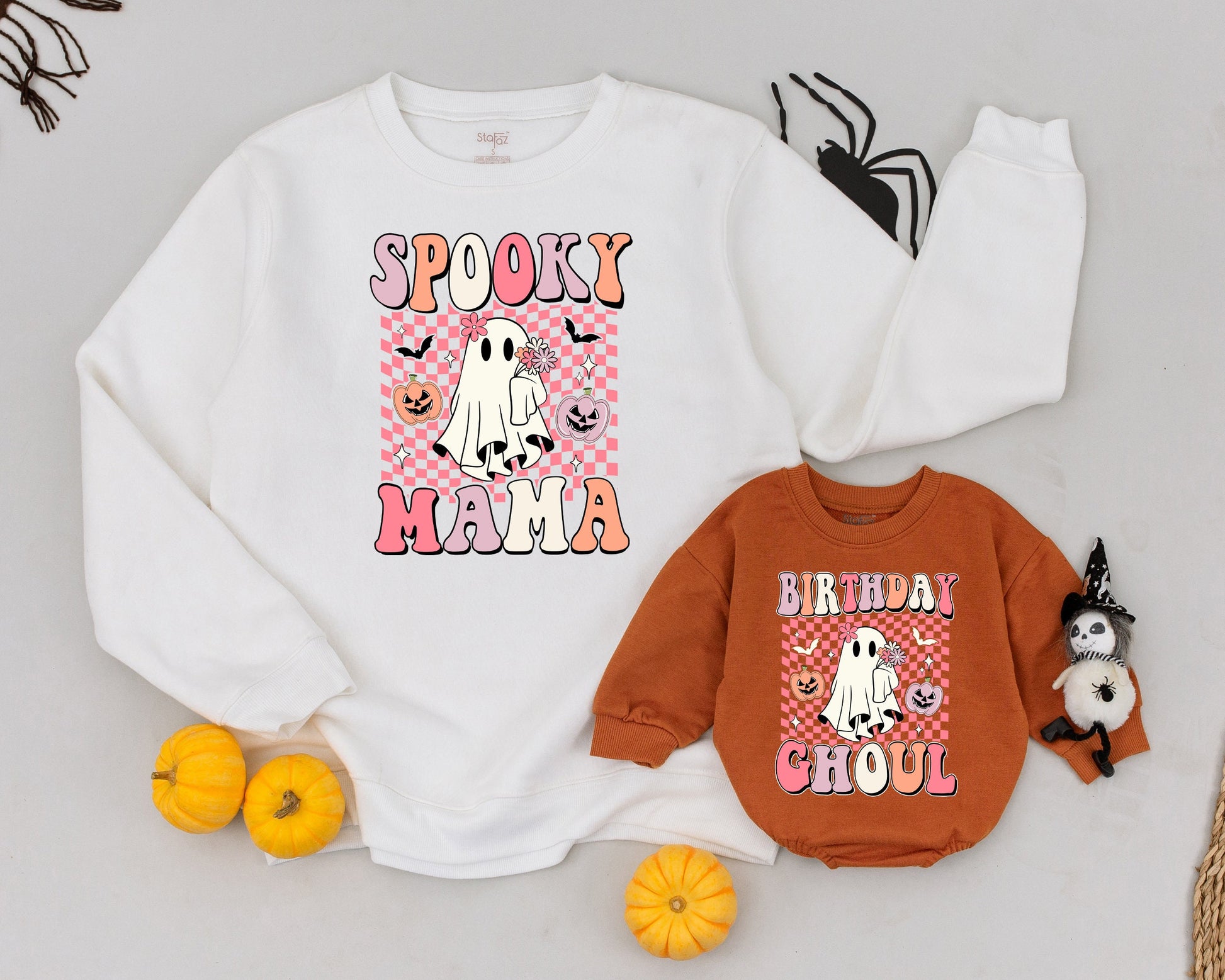 Mommy and Me Halloween Sweatshirts: Matching Spooky Family Outfits