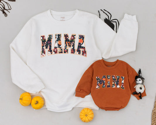 Halloween Mommy & Me Sweatshirts: Cute Ghost Matching Family Outfits