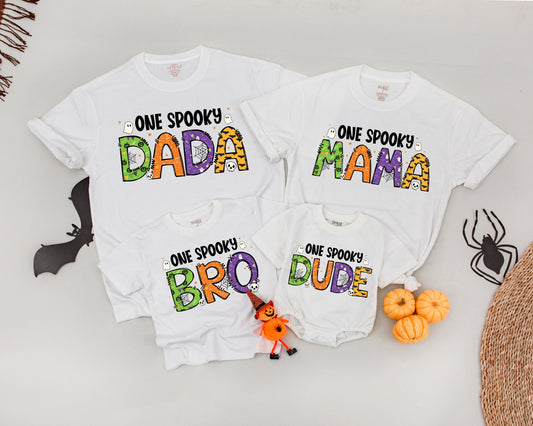 Spooky Family Matching Shirts - Halloween 1st Birthday Outfits