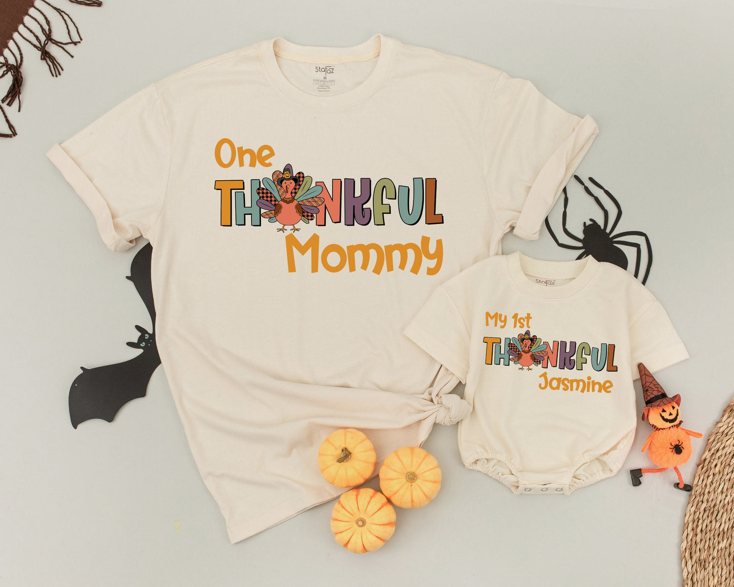 Thankful Family Matching Shirts, Personalized Thanksgiving Outfits