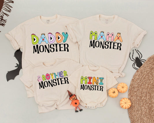 Monster Family Shirts, Mommy & Me, Halloween 1st Birthday Outfit