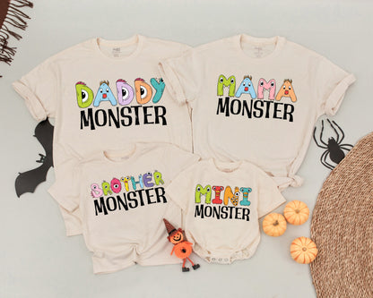 Monster Family Shirts, Mommy & Me, Halloween 1st Birthday Outfit