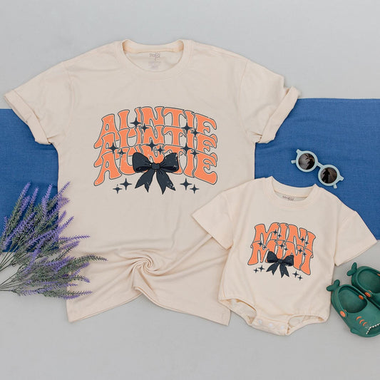 Auntie & Mini Matching Halloween Tees: Spooky & Fun Gift Idea