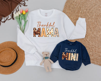 Matching Family Thanksgiving Outfits - Retro Fall Pumpkin Spice Set