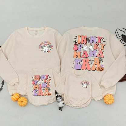 Spooky Mama & Mini Retro Halloween Matching Family Outfit Gift