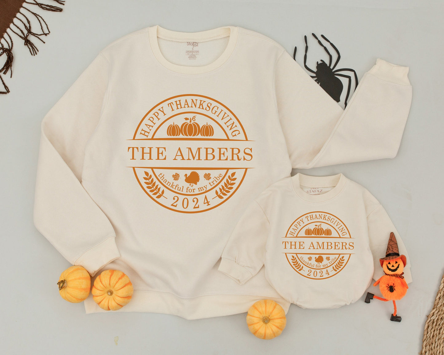 Thanksgiving 2024 Matching Family Sweatshirts: Mama & Mini Shirts