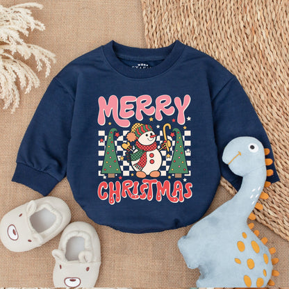 First Christmas Baby Romper, Long Sleeve Bodysuit, Holiday Gift  